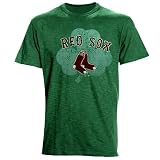 MLB Majestic Threads Boston Red Sox St. Patrick's Day Tri-Blend Crew T-Shirt - Green (Small)
