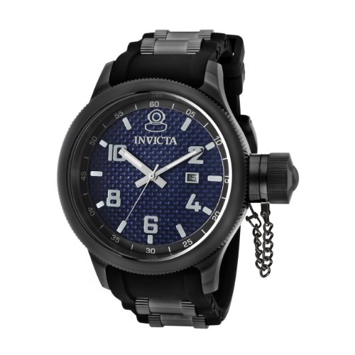 Invicta Men's 0554 Russian Diver Collection Carbon Fiber Black Rubber Watch Invicta Men's 0554 Russian Diver Collection Carbon Fiber Black Rubber Watch