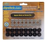 Slipstick CB190 3/4-Inch Slider Foot, Black, 16-Pack