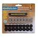 Slipstick CB190 3/4-Inch Slider Foot, Black, 16-Pack