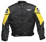 Joe Rocket Goldwing Super Tour Sport Mens Textile Motorcycle Jacket Black/Yellow L