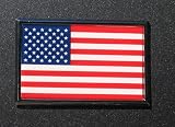 Us Flag Chrome Auto Emblem