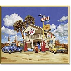 Schipper 609360600 - Malen nach Zahlen - Old American Gas Station