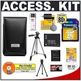 Nikon Coolpix 5811 Leather Carrying Case + 4GB Card + EN-EL10 Battery + Tripod + Accessory Kit for S200, S210, S500, S510, S520, S600, S700 Digital Cameras