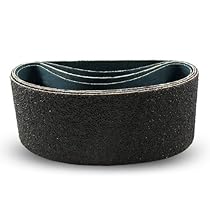 3 X 24 Inch 24 Grit Silicon Carbide Sanding Belts, 4 Pack
