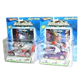 Hot Wheels AcceleRacers car with Hyperpod and DVD Silver by Hot Wheels