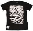 Bullet Riddled S/S Guys T-shirt in Faded Black by Cardboard Robot