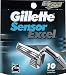 Gillette Sensor Excel Shaving Cartridges for Men Quantity: 10