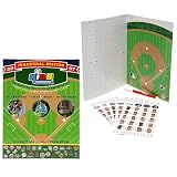 KiDS ScoreCard NL East (ATL FLA NYM PHI WAS) Reusable Scorecard With all National League East Teams and Player stickers,