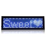 uxcell　LEDネームプレート　LED電光掲示板　デジタル　スクロール　充電式　UK　　ブルー