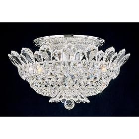 Schonbek Trilliane Eight Light 19 Wide Ceiling Fixture by Schonbek Worldwide Lighting