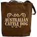 Canvas Tote Bag Brown  Australian Cattle Dog - Ornaments / Urban Style  Dog