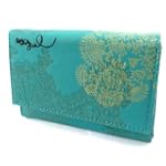Portefeuille cr�ateur "Desigual" turq...
