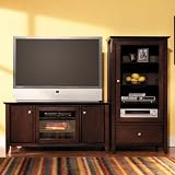 Mocha Cherry Widescreen TV Stand and Audio Tower Set Sonoma Collection by Bush Office Furniture - OF