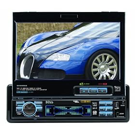Boss BV9996B In-Dash 7-Inch DVD/MP3/CD Widescreen Receiver with USB, SD Card, Bluetooth and Front Panel AUX Input (Detachable Front Panel)