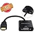 VicTsing Gold-Plated 1080P HDMI to VGA Adapter Video Converter with Micro USB and 3.5mm Audio Port