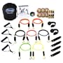 Bodylastics 19 pcs *STRONG MAN XT (254 lbs.) Quick-Clip Resistance Bands System with 7 D.G.S. anti-snap exercise tubes, Heavy Duty components & 7 DVDs