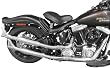 Cycle Shack UPSWEPT FISHTAIL EXHAUST PHD-154F 07-10 FLSTN/I, 08-10 FLSTSB