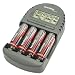 Technoline BC 450 - Cargador de pilas, color negro