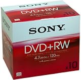 Sony DPW-120A - 10 DVD+RW - 4.7 Go 4x - Boîtier CD