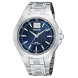 Pulsar Mens Dress Sport Silver-Tone Watch #PQ5001 by Pulsar