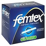 Review Femtex FT24012FN / Femtex Tampons, Cardboard Applicator, Super Absorbency, 40 Tampons (Pack of 12)