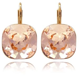 Ohrringe mit SWAROVSKI ELEMENTS Light Peach Gold