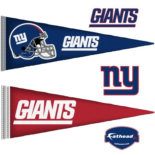 NFL New York Giants Junior Logo Pennants Wall Graphic