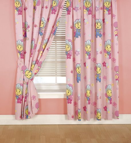 CharacterWorld Fifi Jump Curtains Including Tie Backs, 54 Inch