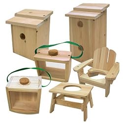 Lohasrus Fun Kit: End Table Planter & Chair Planter, Bird House & Bird Hotel, Bug Condo & Bug House (13703), FREE SHIPPING