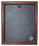 NFL New Orleans Saints Cabinet Style Jersey Display, Brown