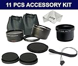 11 Pcs Kit for KODAK EASYSHARE P850, Includes: 58MM 2.0X High Definition Te ....