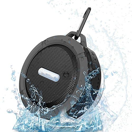 Military Version Newest Ip65 Super Shockproof Waterproof Sport Hi-fi Bass Wireless Portable Bluetooth Speaker Stereo (Black)