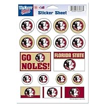 NCAA Florida State University Vinyl Sticker Sheet, 5