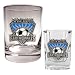 San Jose Earthquakes MLS Rocks Glass and Square Shot Glass Set - Primary Logo by Great American Products