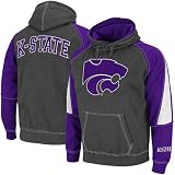 Kansas State Wildcats Charcoal-Purple Playmaker II Pullover Hoodie Sweatshirt