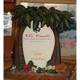 KC HAWAII フォトフレーム　パームツリー＆フラワーズ/ハワイアン雑貨 フラ 小物 インテリア
