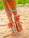 Generic women Barefoot Sandals Foot Jewelry Foot Thongs Bridal Bridesmaid Wedding Sandals Crochet Sandals