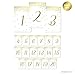 Andaz Press Metallic Gold Confetti Polka Dots Party Collection, Table Numbers 1-20, 4x6-inch, 1-Set