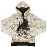 Bob Marley - Peace Flowers Ladies Zip Hoodie