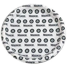 Seattle Mariners Disposable Plastic Plates (12 Pack)