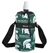 MSU Michigan State University Spartans Logo Water Bottle Holder Sport Bottles - GIFT IDEA for Fitness Golf Golfers Soccer Workout Gifts and Gift Ideas For Him Her Athletes Man Men, Women, Ladies Alumni Runners Joggers