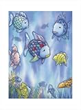 Rainbow Fish to the Rescue by Marcus Pfister poster print,11.8 in. x 15.8 in.