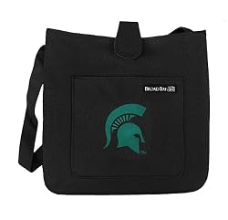 Michigan State University Shoulder Bag Cute Small MSU Spartans Logo - Official NCAA College Purse Handbags Best Unique Gift Ideas For Her Ladies Women Girls Students Graduation Alumni or Fans