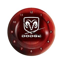 Dodge Logo Nostalgic Button Tin Clock