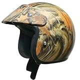AFX FX-75 Open Face Motorcycle Helmet Camo Large