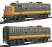 Proto 2000 Diesel EMD F7A-B Set Powered - Standard DC - Canadian National #9028 (A) a...