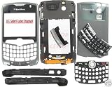 --un-branded titanium original blackberry 8330 curve cdma complete housing plus tool kit
