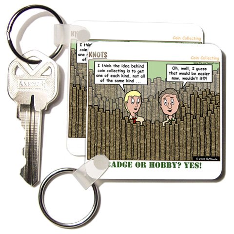 Coin Collecting - Badge or Hobby - Set Of 6 Key Chains