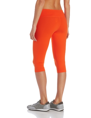 Reebok Women's Yoga Capri Tight, Blazing Orange, Large